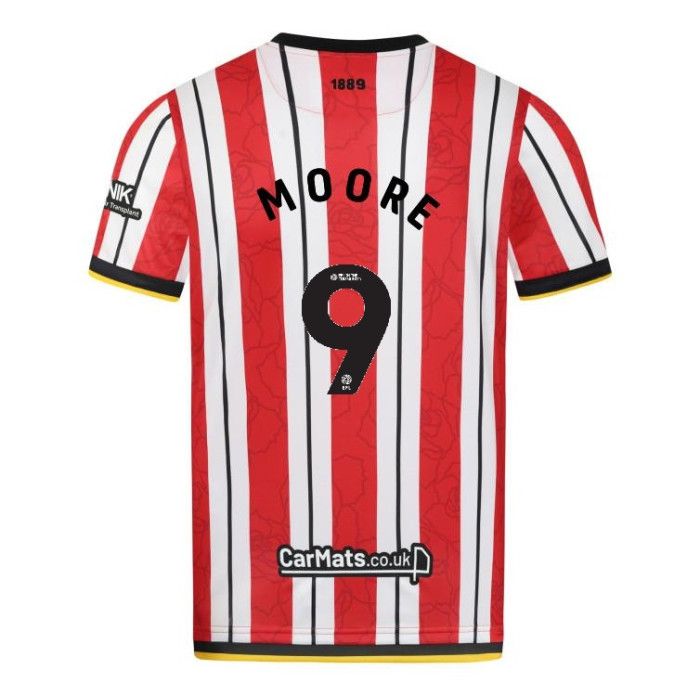 24-25 Sheffield United Home MOORE 9 Jersey