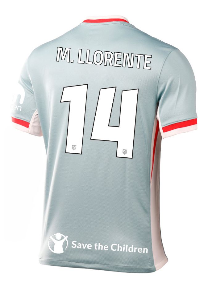 24-25 Atletico Madrid Away M. LLORENTE 14 Champions League Jersey
