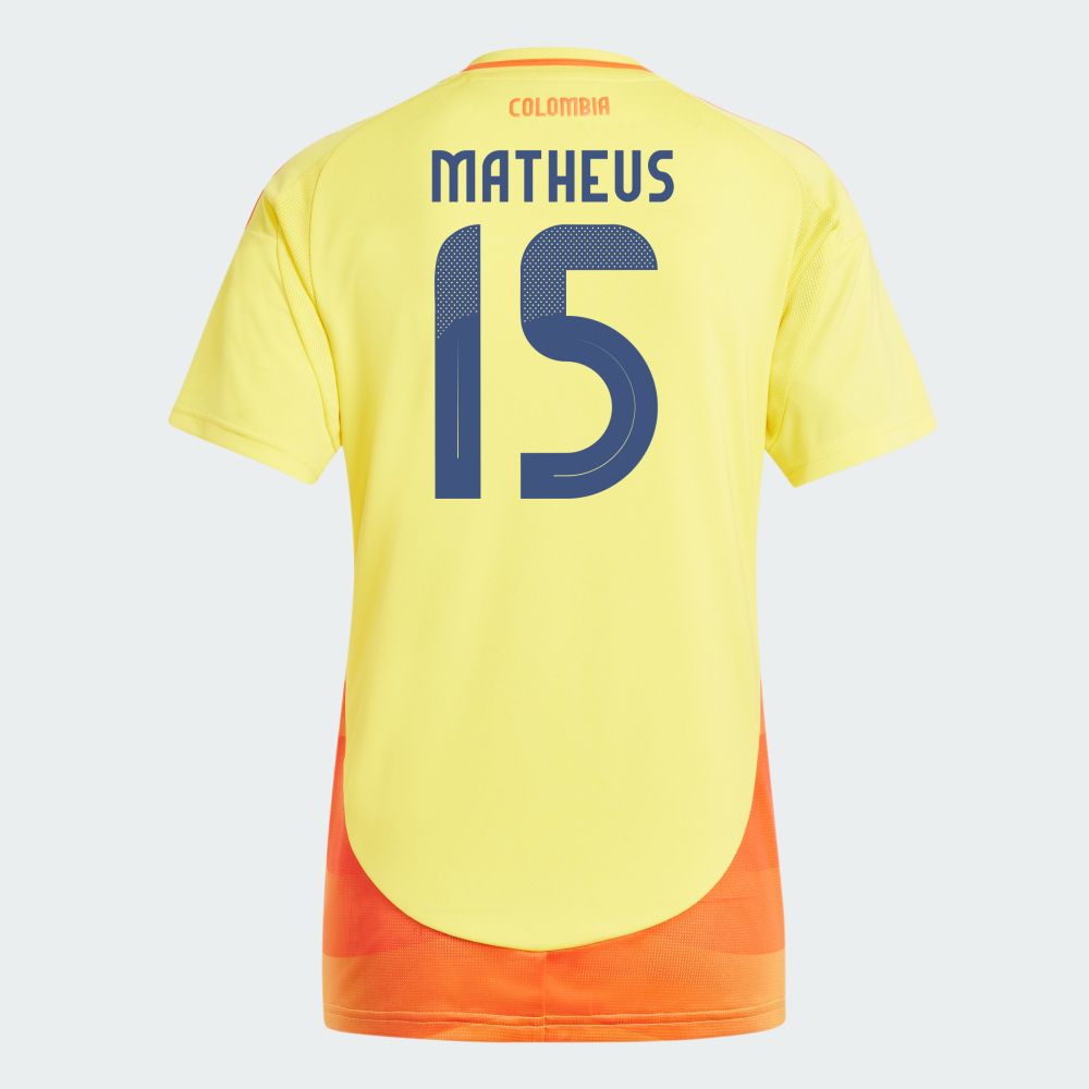 2024 Colombia MATHEUS 15 Home Women's Jersey