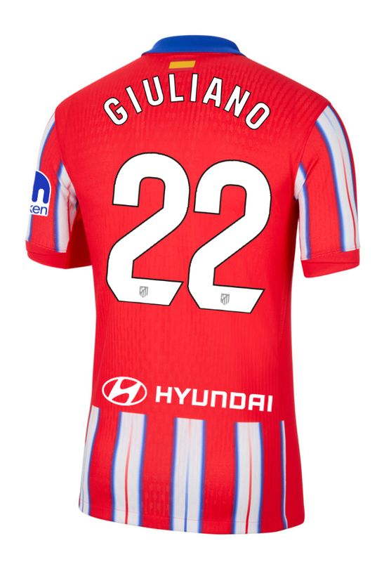 24-25 Atletico Madrid Home GIULIANO 22 Laliga Jersey