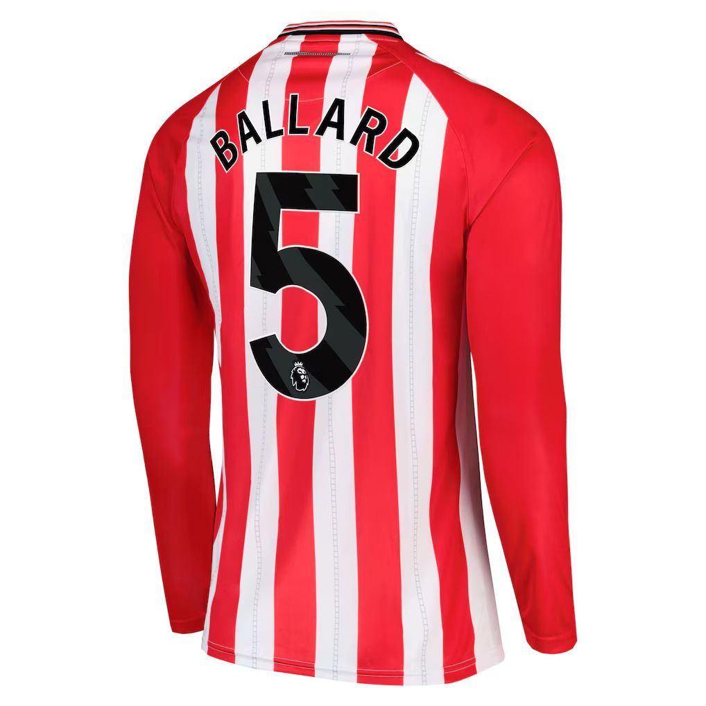 25-26 Sunderland Home BALLARD 5 Long Sleeve Jersey 25-26 Sunderland Home BALLARD 5 Long Sleeve Jersey