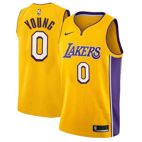 Los Angeles Lakers Swingman Gold Icon Edition Jersey Nick Young 0