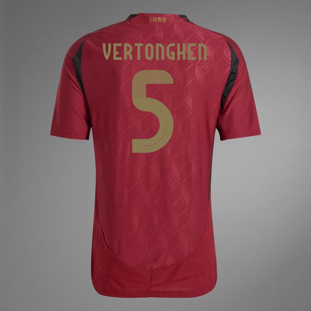 2024 Belgium VERTONGHEN 5 Home Jersey (Player Version)