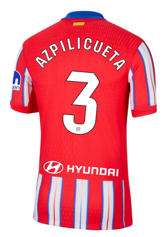 24-25 Atletico Madrid Home AZPILICUETA 3 Jersey (Player Version)