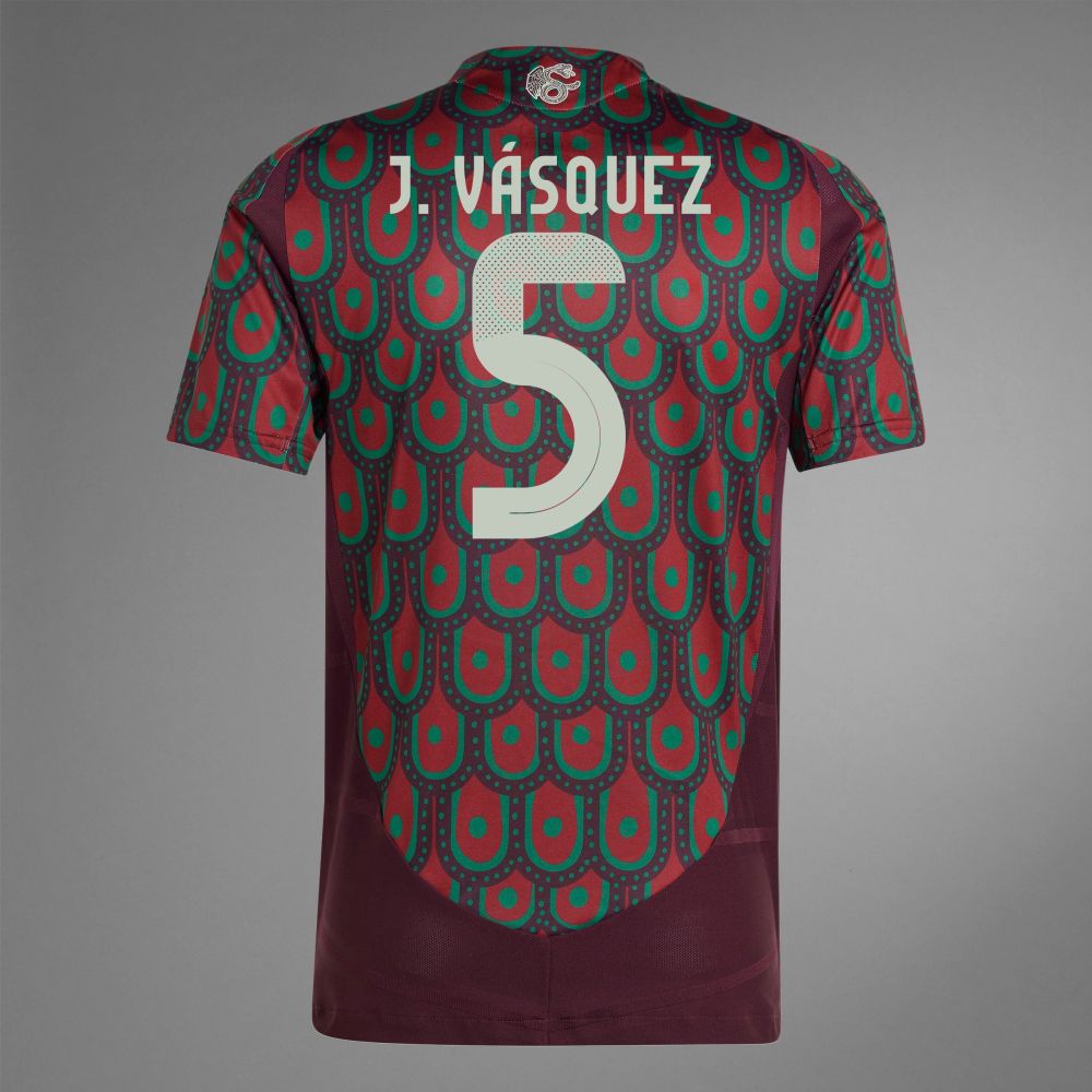 2024 Mexico J. VÁSQUEZ 5 Home Jersey (Player Version) 2024 Mexico J. VÁSQUEZ 5 Home Jersey (Player Version)