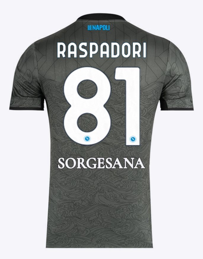 24-25 Napoli Third 81 Raspadori Jersey