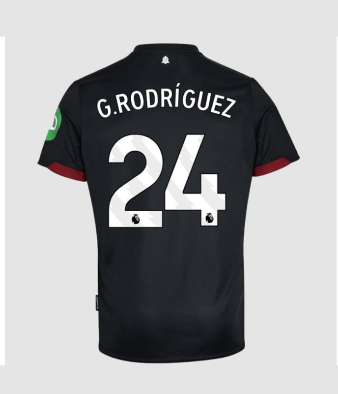 24-25 West Ham United Away G.RODRÍGUEZ 24 Jersey