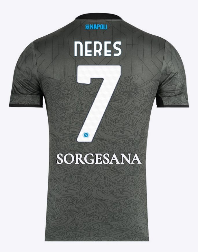 24-25 Napoli Third 7 Neres Jersey