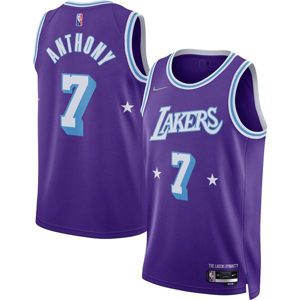 21-22 Los Angeles Lakers Purple Swingman Jersey Carmelo Anthony 7