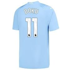 Manchester City Home Jérémy Doku #11 Jersey 2023/2024
