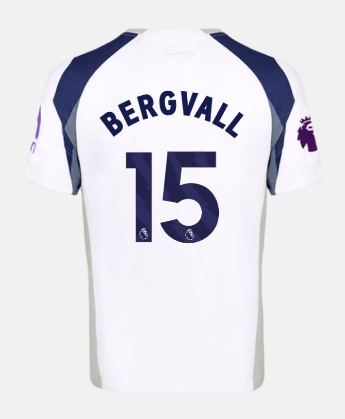 25-26 Tottenham Hotspur Home BERGVALL 15 Jersey 25-26 Tottenham Hotspur Home BERGVALL 15 Jersey