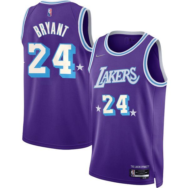 21-22 Los Angeles Lakers Purple Swingman Jersey Kobe Bryant 24