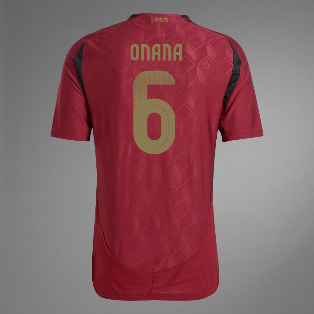 2024 Belgium ONANA 6 Home Jersey (Player Version)