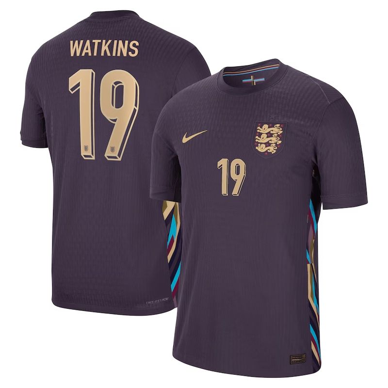 2024 England Watkins 19 Away Jersey (Player Version)
