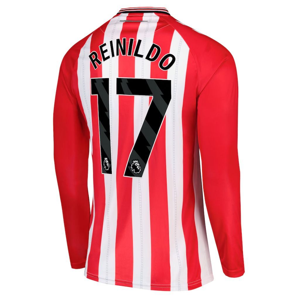 25-26 Sunderland Home REINILDO 17 Long Sleeve Jersey 25-26 Sunderland Home REINILDO 17 Long Sleeve Jersey