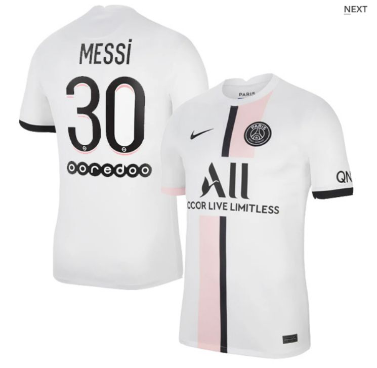 PSG Away Messi #30 Ligue 1 Jersey 2021-22 PSG Away Messi #30 Ligue 1 Jersey 2021-22