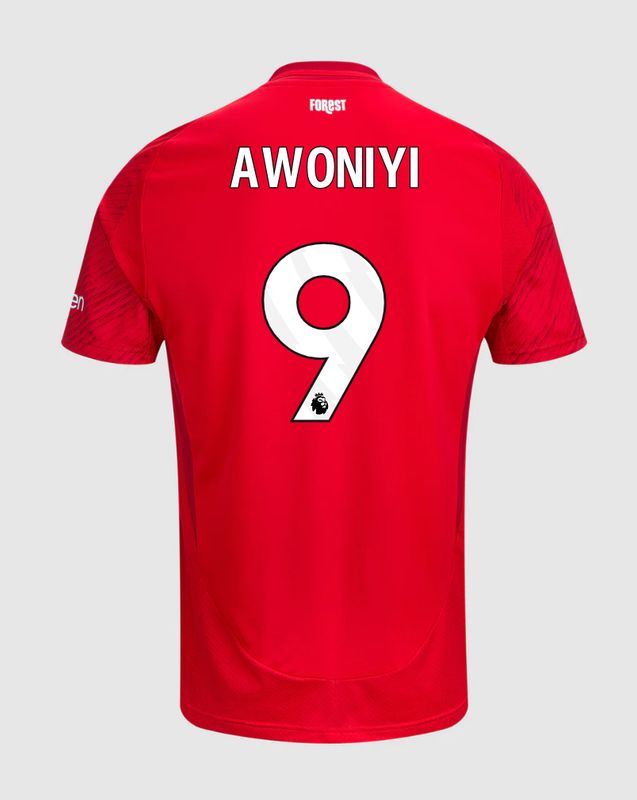 24-25 Nottingham Forest Home Awoniyi 9 Jersey