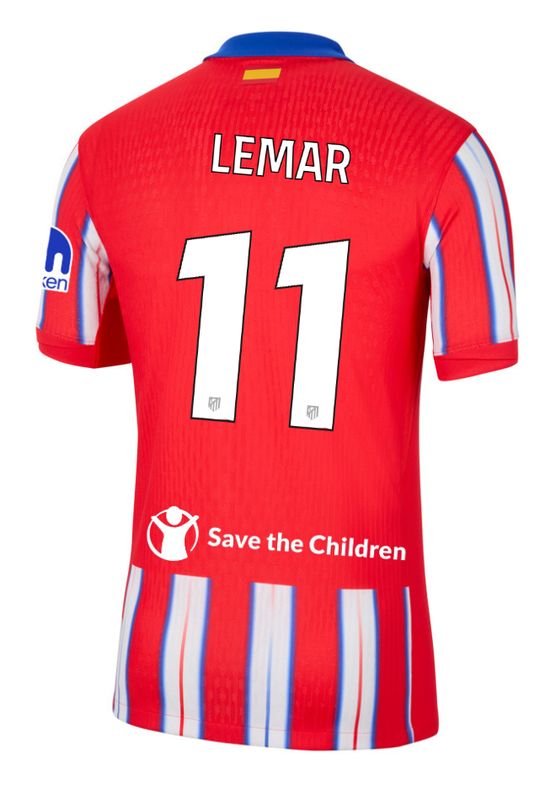 24-25 Atletico Madrid Home LEMAR 11 Champions League Jersey