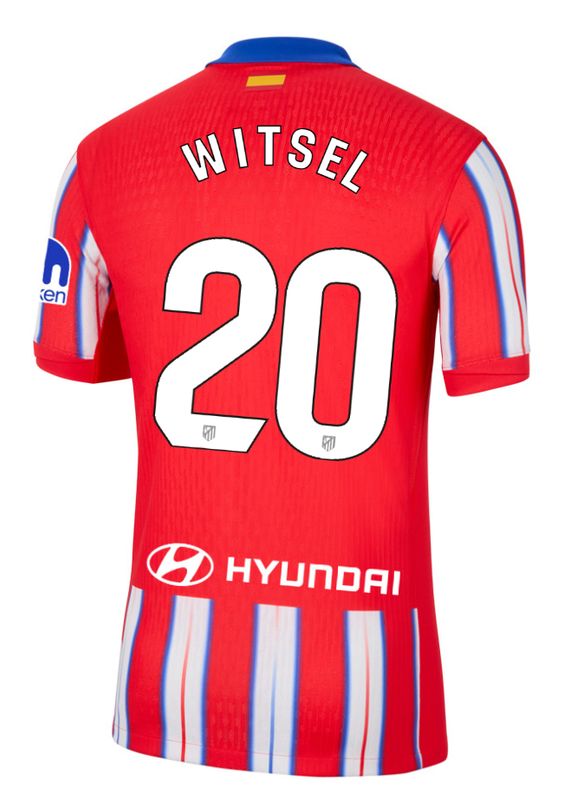 24-25 Atletico Madrid Home WITSEL 20 Jersey (Player Version)
