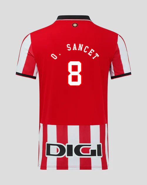 25-26 Athletic Bilbao O. SANCET 8 Home Jersey 25-26 Athletic Bilbao O. SANCET 8 Home Jersey