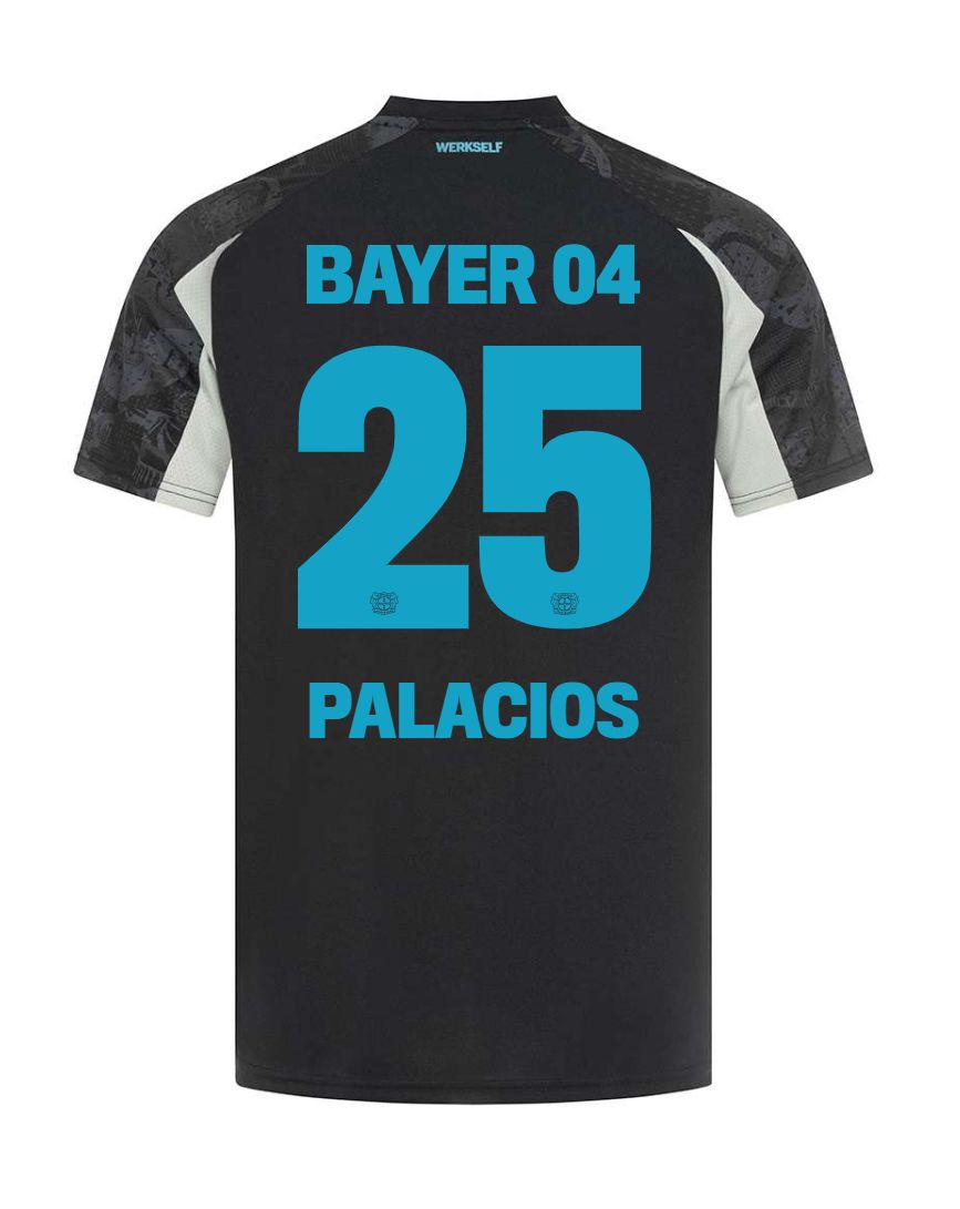 24-25 Bayer Leverkusen Palacios 25 Third Soccer Jersey 24-25 Bayer Leverkusen Palacios 25 Third Soccer Jersey