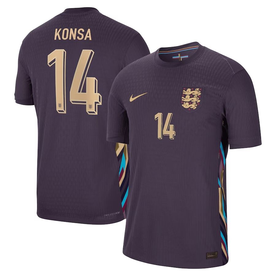 2024 England Konsa 14 Away Jersey (Player Version) 2024 England Konsa 14 Away Jersey (Player Version)