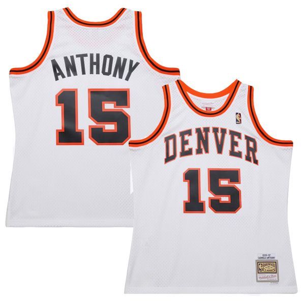 06-07 Denver Nuggets White Classics Swingman Jersey Carmelo Anthony 15