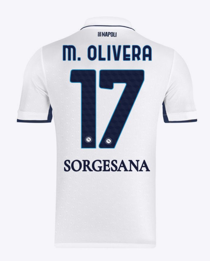 24-25 Napoli Away 17 M. Olivera Jersey 24-25 Napoli Away 17 M. Olivera Jersey