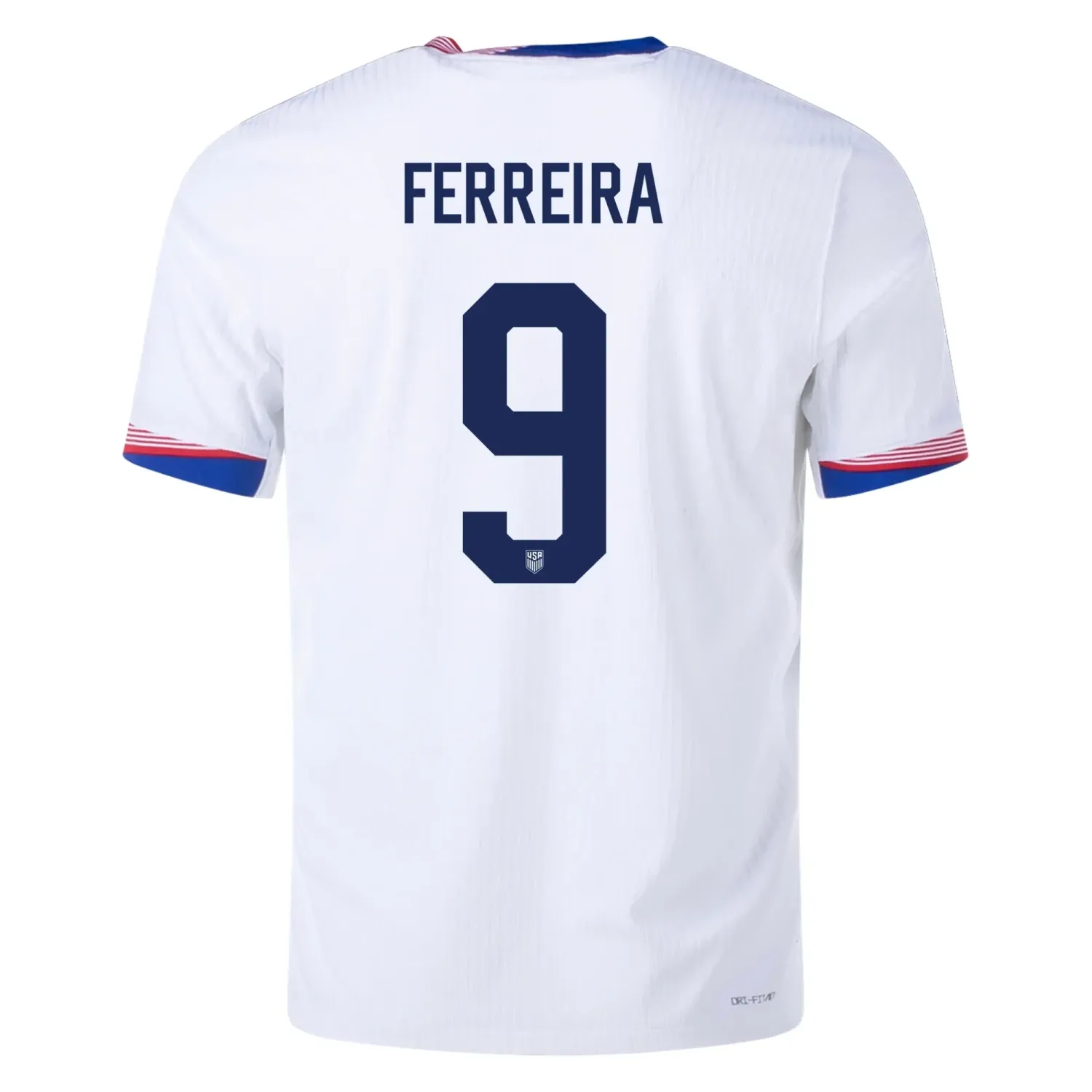 2024 United States FERREIRA 9 Home Jersey (Player Version) 2024 United States FERREIRA 9 Home Jersey (Player Version)