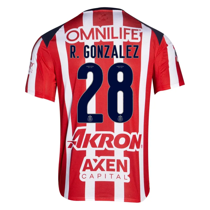Chivas Ruben Gonzalez 28 Home Jersey 2025/26