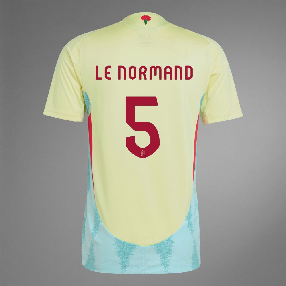 2024 Spain LE NORMAND 5 Away Jersey (Player Version) 2024 Spain LE NORMAND 5 Away Jersey (Player Version)