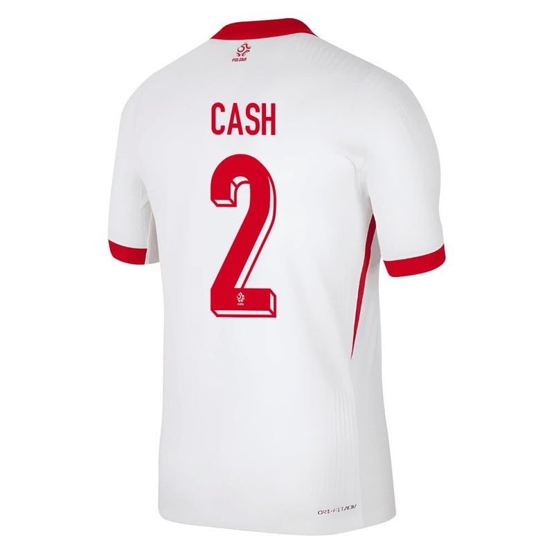 Poland Matty Cash #2 Home Jersey 2024