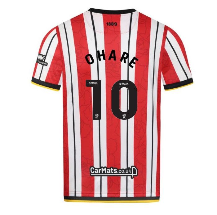 24-25 Sheffield United Home OHARE 10 Jersey 24-25 Sheffield United Home OHARE 10 Jersey