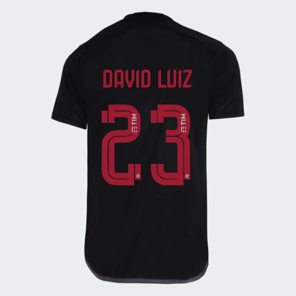 Flamengo Third David Luiz 23 Jersey Shirt 2023/24 Flamengo Third David Luiz 23 Jersey Shirt 2023/24