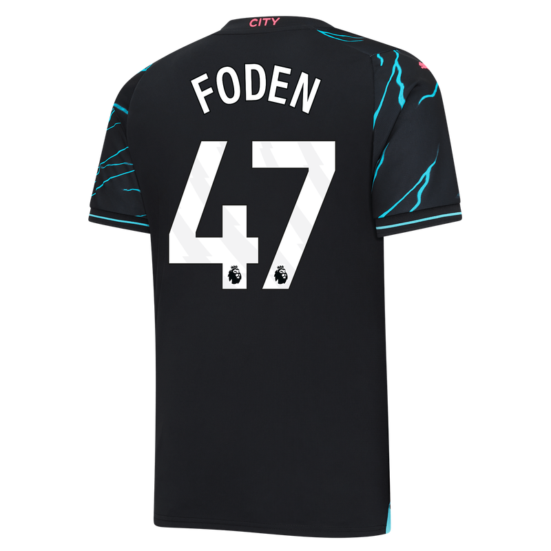 Manchester City Phil Foden  #47 EPL Third Jersey 2023-2024