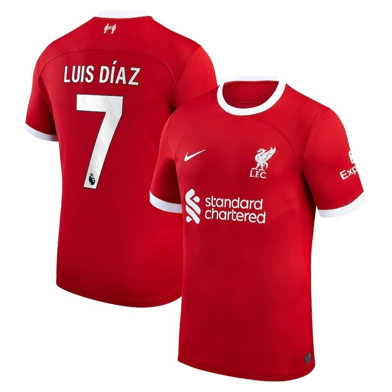 23-24 Liverpool Home Jersey Luis Diaz #7 EPL