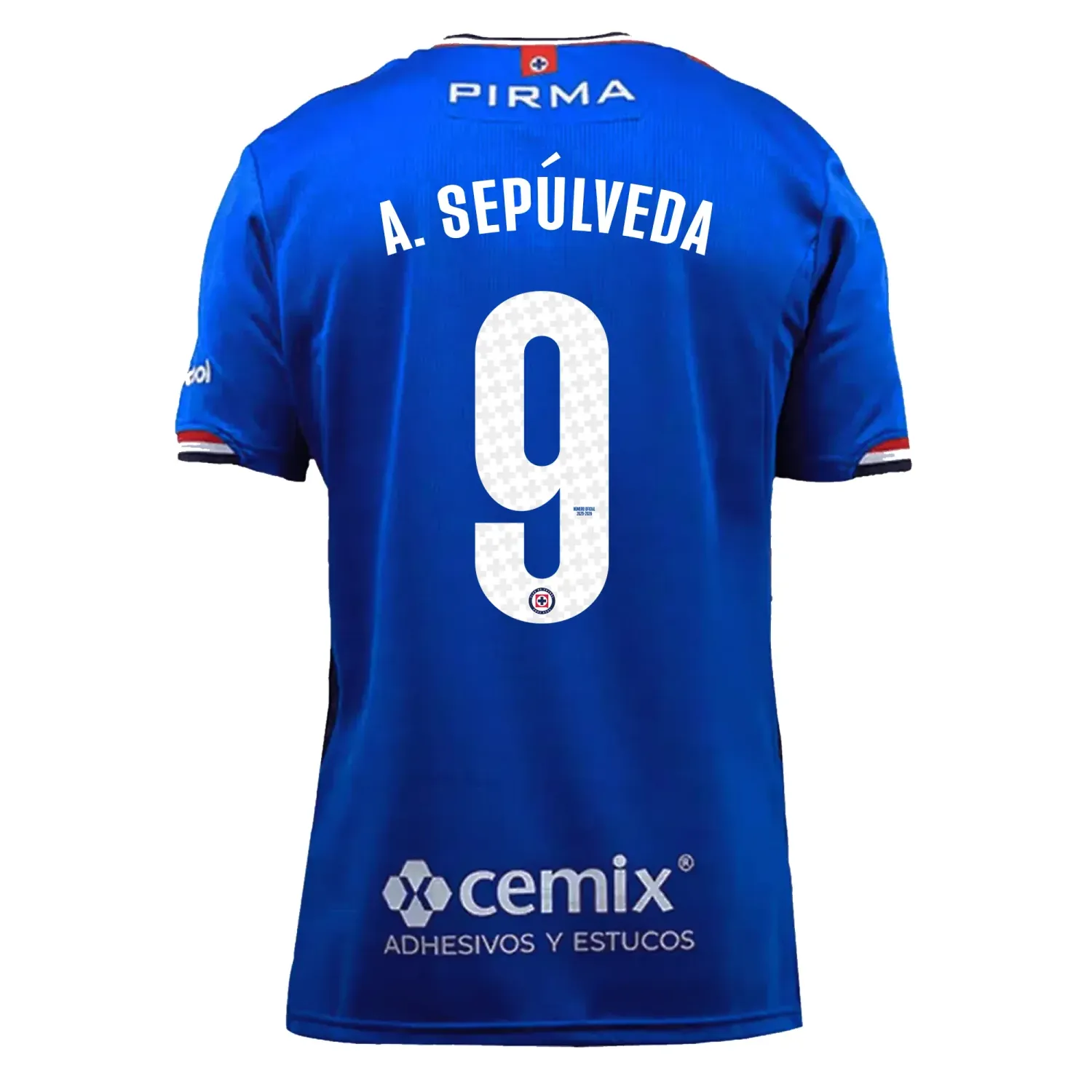 Cruz Azul  Carlos Angel Sepulveda 9 Home Jersey 2025/26 (Player Version) Cruz Azul  Carlos Angel Sepulveda 9 Home Jersey 2025/26 (Player Version)
