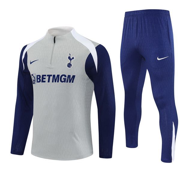 25-26 Tottenham Hotspur Grey Training Suit Kit