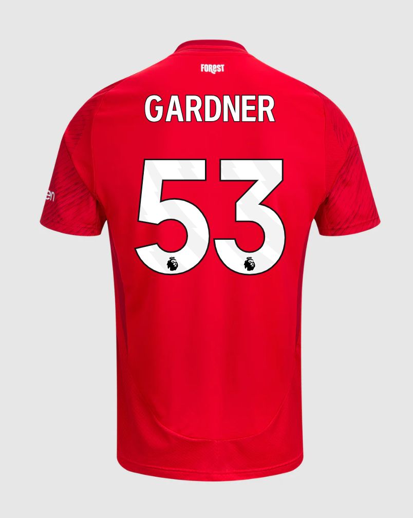 24-25 Nottingham Forest Home Gardner 53 Jersey