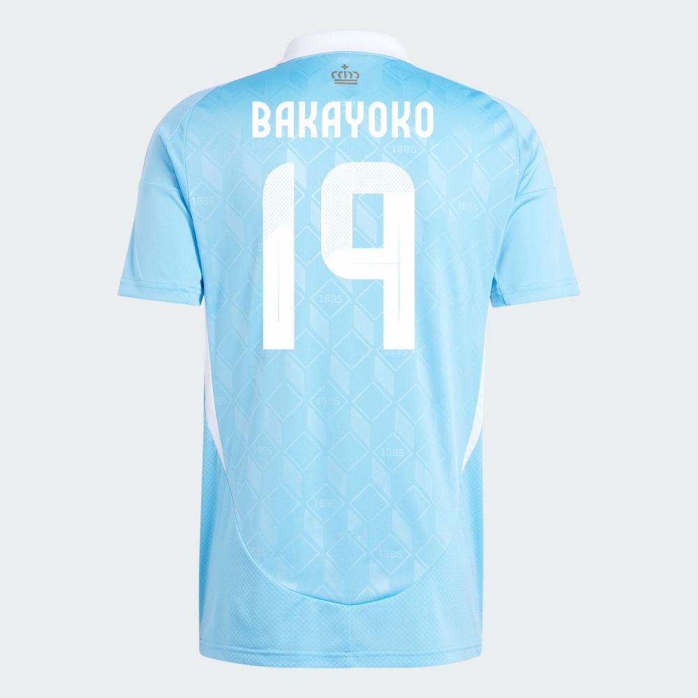2024 Belgium BAKAYOKO 19 Away Jersey