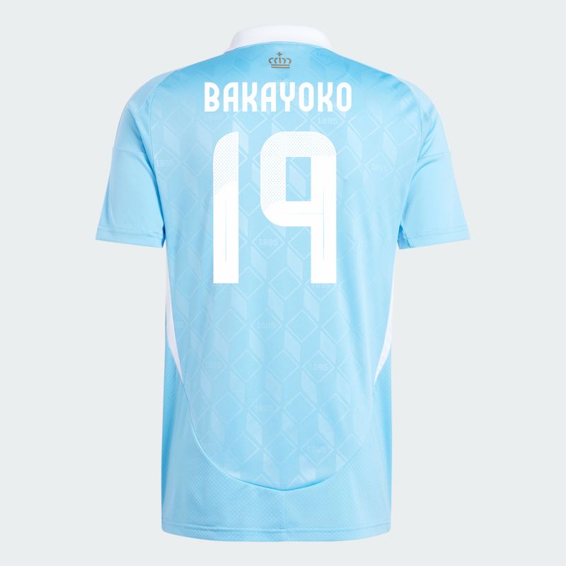 2024 Belgium BAKAYOKO 19 Away Jersey