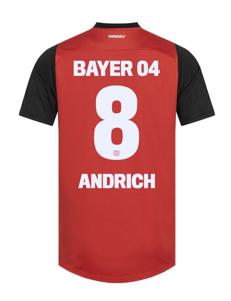 24-25 Bayer Leverkusen Andrich 8 Home Soccer Jersey 24-25 Bayer Leverkusen Andrich 8 Home Soccer Jersey