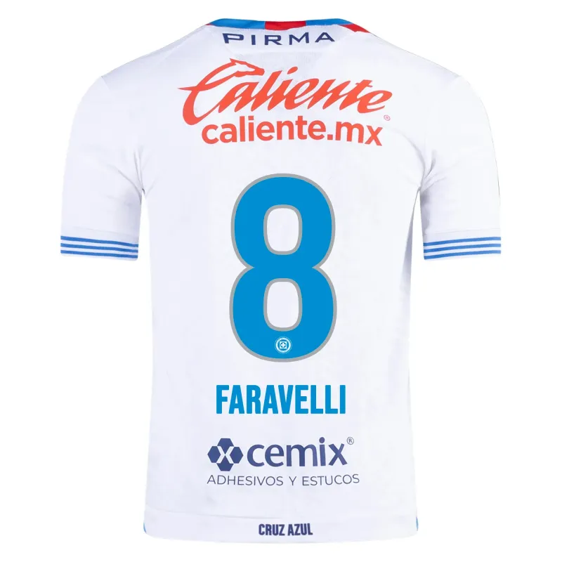 Cruz Azul  Lorenzo Faravelli 8 Away Jersey 2024/25