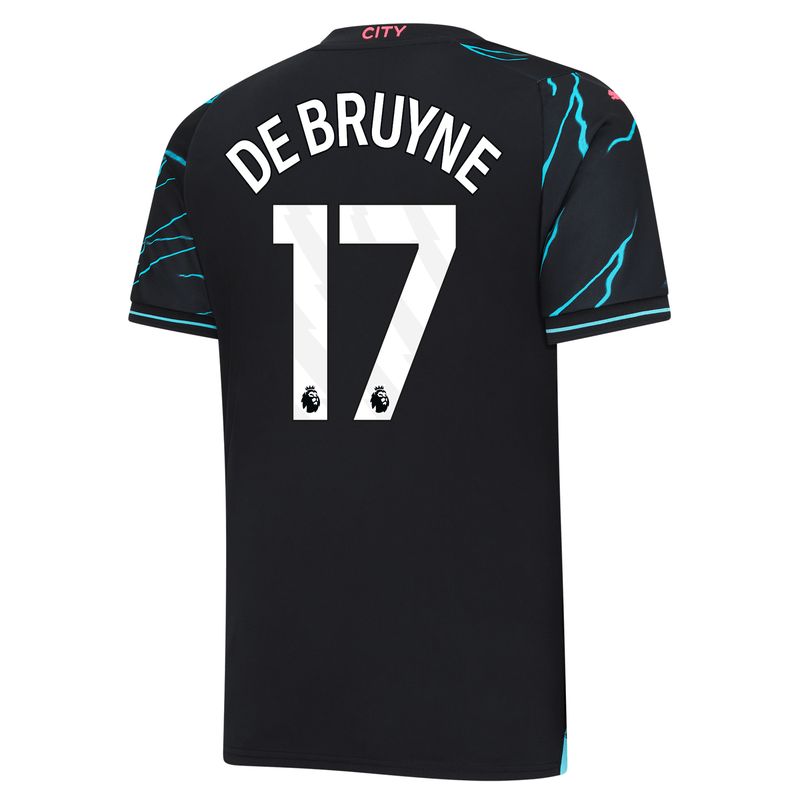 Manchester City Kevin De Bruyne #17 EPL Third Jersey 2023-2024