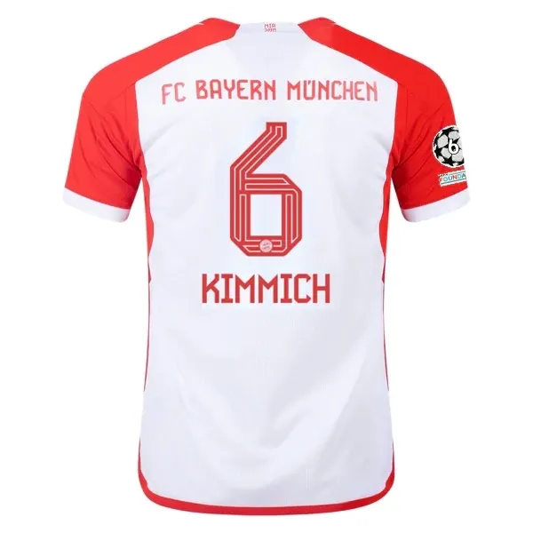 Bayern Munich Joshua Kimmich Home Jersey 2023/2024 With Champions League Patches