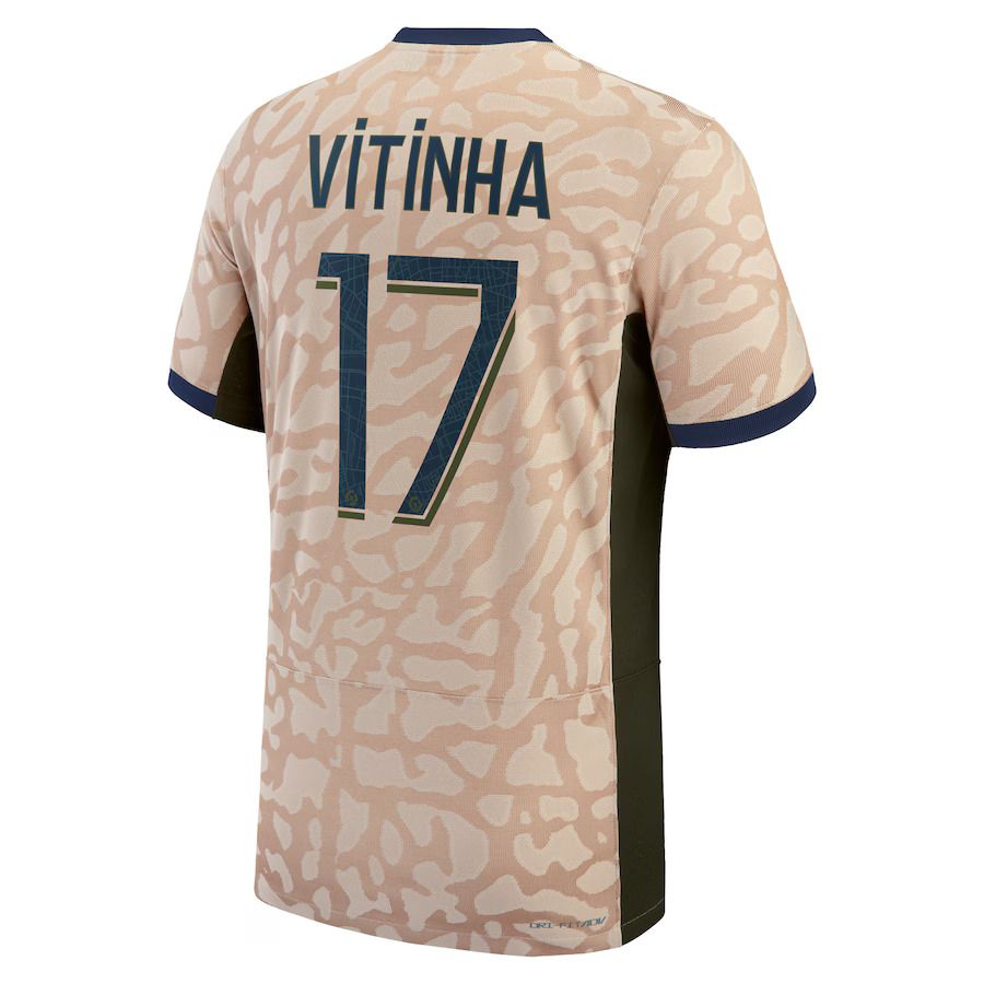 23-24 PSG Jordan Vitinha 17 Fourth Jersey (Player Version)