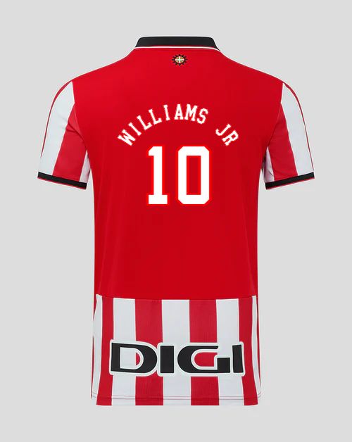Athletic Bilbao Club Home Nico William Jr 10 Jersey 2025/26
