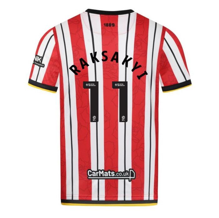 24-25 Sheffield United Home RAKSAKYI 11 Jersey