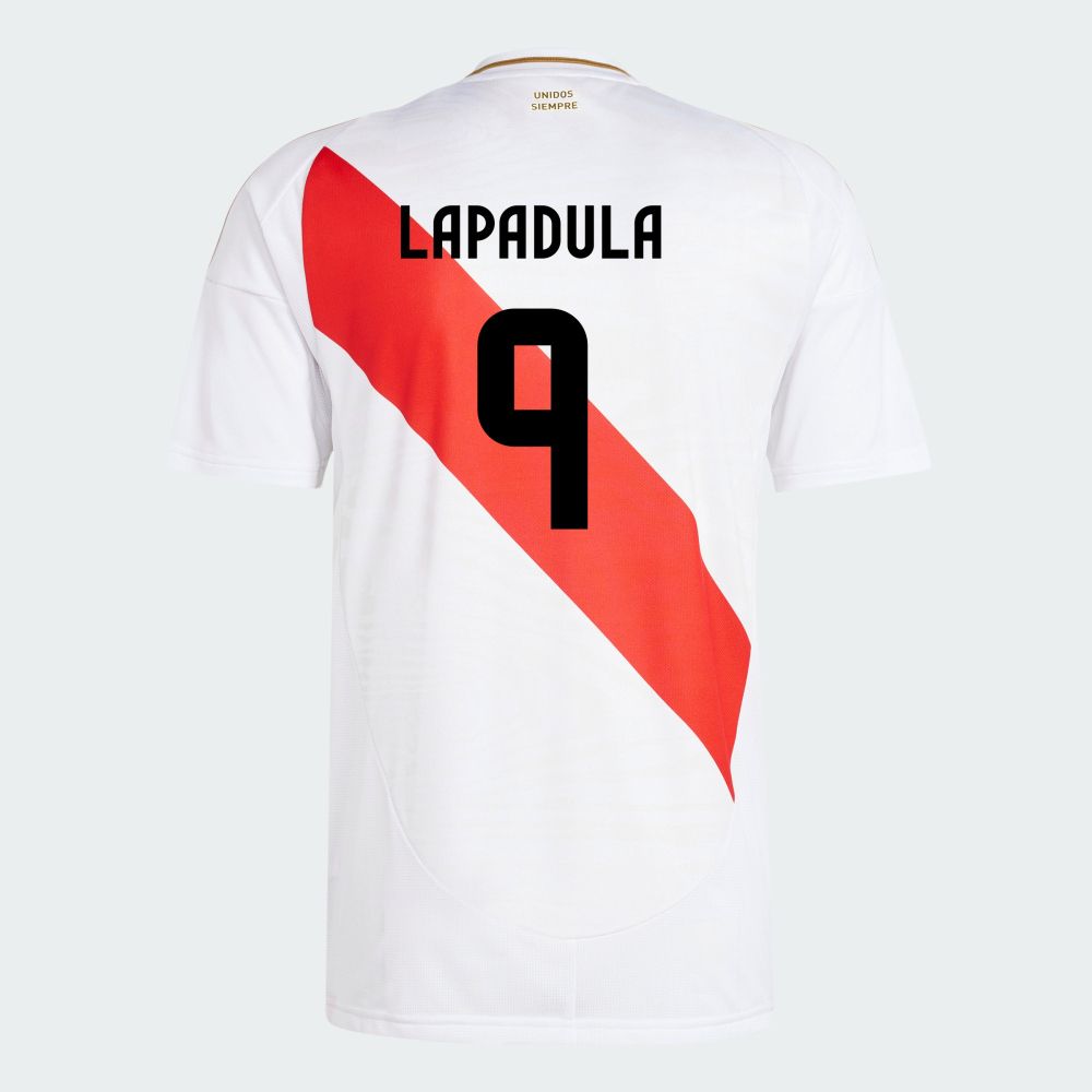 Peru Copa America Home Gianluca Lapadula  #9 Jersey Shirt 2024 Peru Copa America Home Gianluca Lapadula  #9 Jersey Shirt 2024