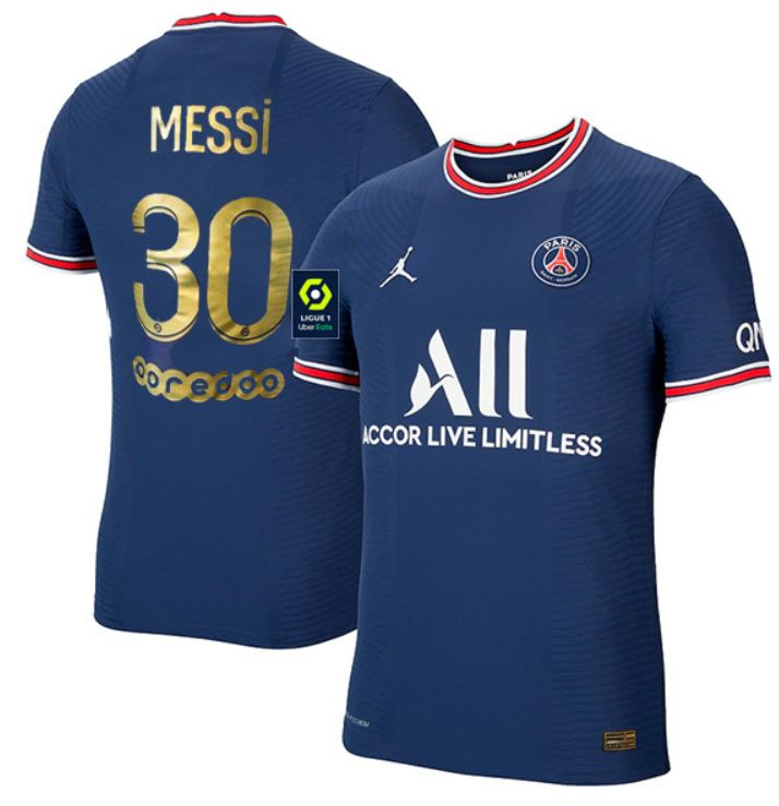 PSG Home Lionel Messi 7th Ballon Kit (Messi #30) (Player Version) PSG Home Lionel Messi 7th Ballon Kit (Messi #30) (Player Version)